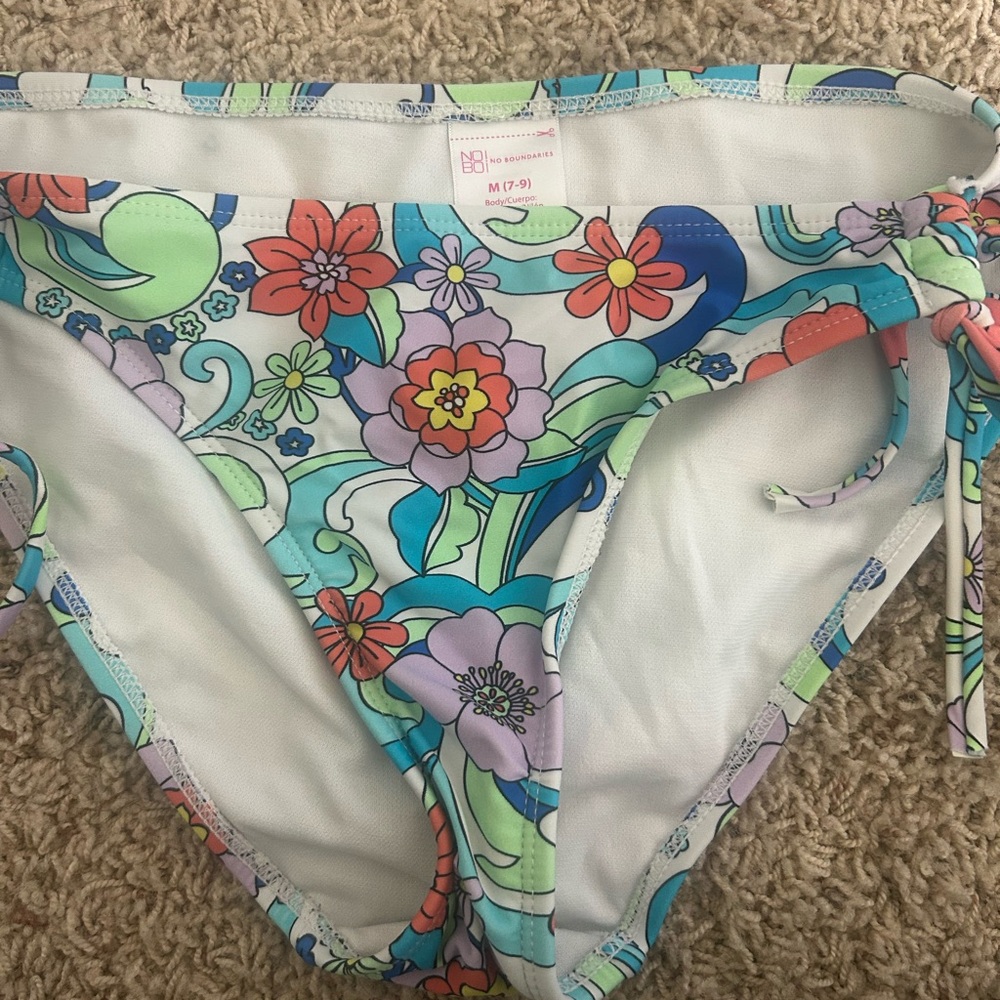 No Boundaries Vibrant Floral Bikini Bottoms